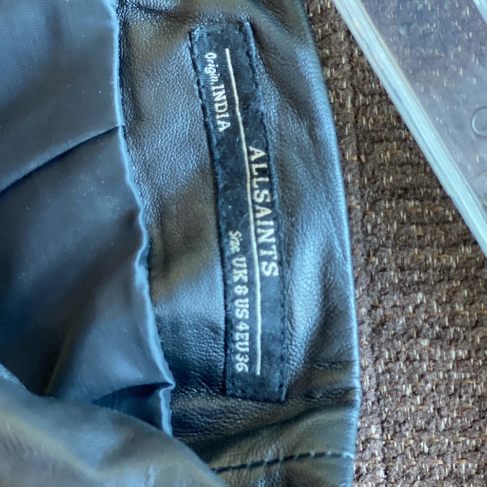 All Saints Black Pencil Skirt - Picture 2 of 4